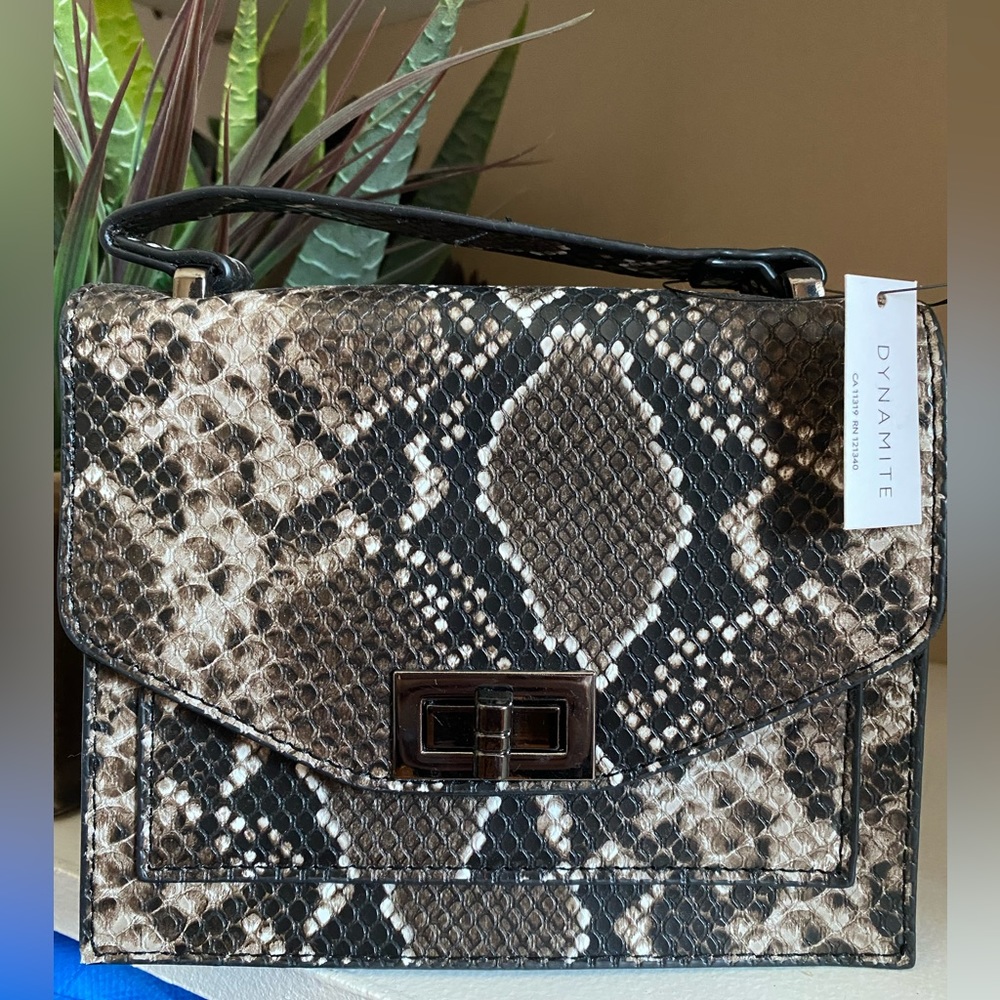 Snakeskin print purse - BRAND NEW - with tags